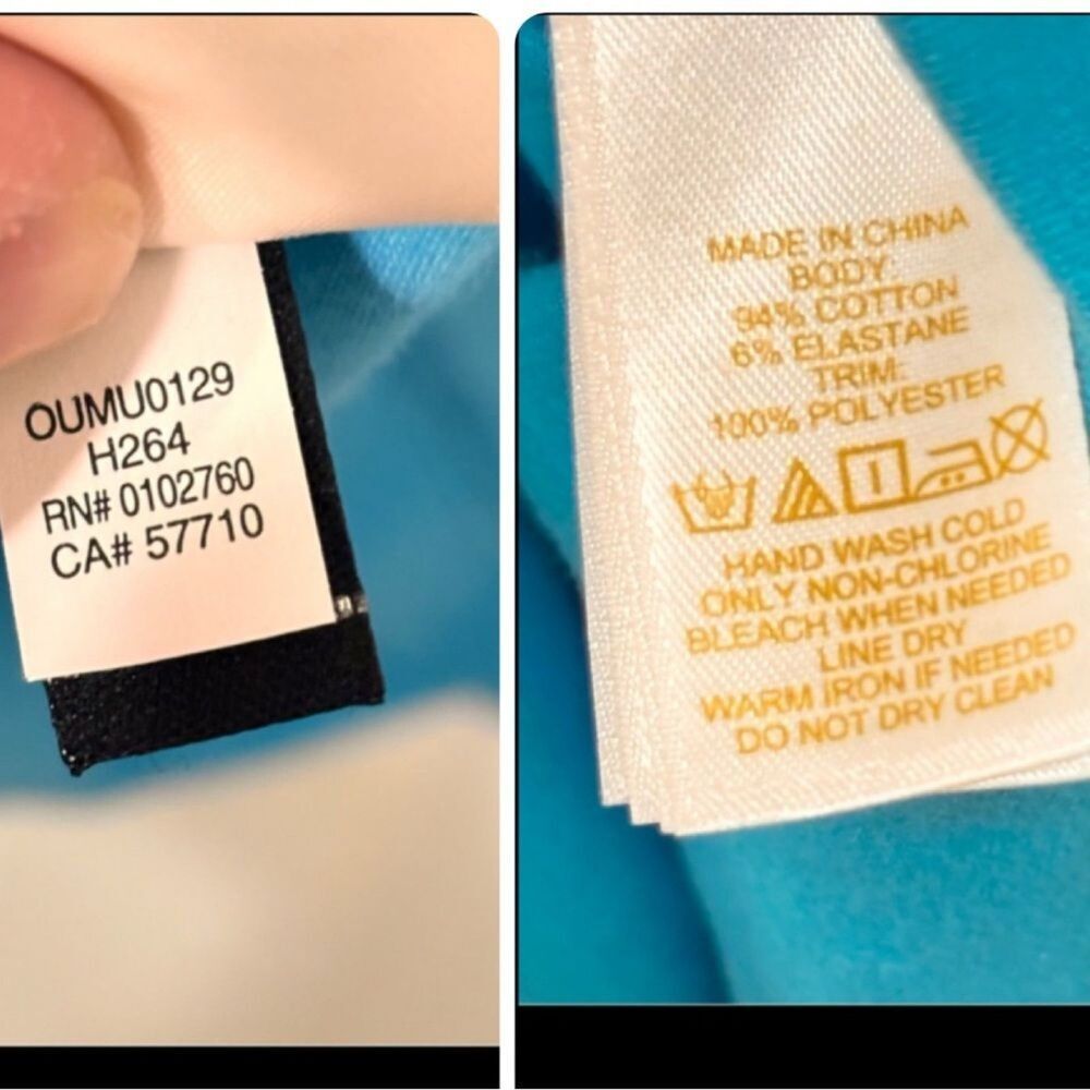 Kate Spade | Women’s Blue Cammy Tank Turquoise Cotton Decorative Bows Top M - Picture 15 of 16